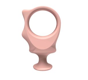 Small Bite Block for Stress-Free Tooth Brushing (Color: Pink)