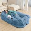 Oversized Faux Fur Cuddle Bed for You and Your Pup