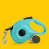 Retractable Dog Leash with Poop Bag Dispenser