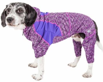 Full-Body Stretch Warm-Up Hoodie (Color / Size: Purple / X-Large)