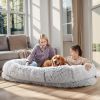 Oversized Faux Fur Cuddle Bed for You and Your Pup
