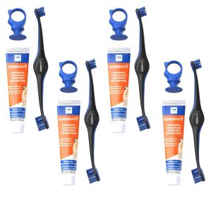 4-Piece Dog Dental Care Bundle (size: Medium Biteblock)