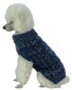 Classic Blue Cable Knit Sweater