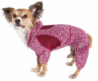 Full-Body Stretch Warm-Up Hoodie (Color / Size: Red / Small)