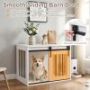 Sliding Barn Door Dog Crate Furniture