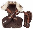 Faux-Fur Collar Harness & Leash Set
