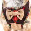 Plaid Bowtie Harness & Leash Set