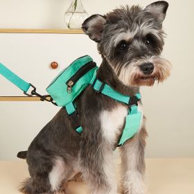 No-Pull Harness & Leash Set with Backpack (Color / Size: Yellow / M)