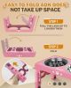 Adjustable Elevated Dog Bowl Set with Non-Slip Mat