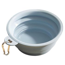 Foldable Travel Bowl for Dogs, 350ml (Color: Blue)