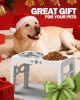 Adjustable Elevated Dog Bowl Set with Non-Slip Mat