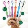 Three-Head Multi-Angle Dog Toothbrush