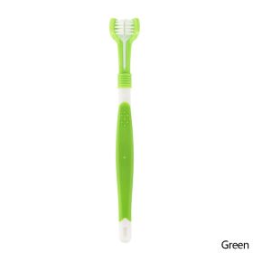 Three-Head Multi-Angle Dog Toothbrush (Color: B01)