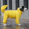 Full Coverage Raincoat with Covered Tail for Big Dogs