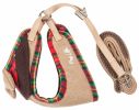 Plaid Bowtie Harness & Leash Set