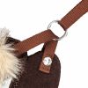 Faux-Fur Collar Harness & Leash Set