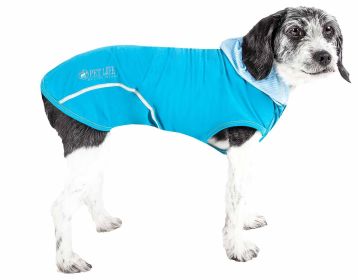 4-Way Stretch Sleeveless Performance Hoodie for Dogs (Color / Size: Blue / X-Large)