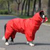 Reflective Waterproof Hooded Dog Raincoat