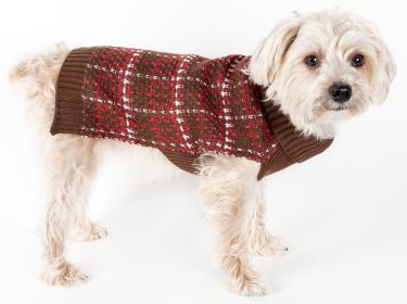 Vintage Symphony Knitted Dog Sweater (size: large)