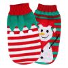 Holiday Turtleneck Sweater in Snowman or Furball Stripes