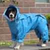 Reflective Waterproof Hooded Dog Raincoat