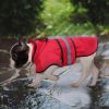 Reflective Hooded Raincoat Poncho