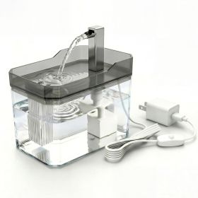 Compact Quiet Water Fountain for Pups (Color: Transparent)