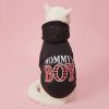 Mommy's Boy Fleece Hoodie for Small Dogs
