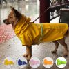 Hooded Dog Raincoat with Reflective Trim
