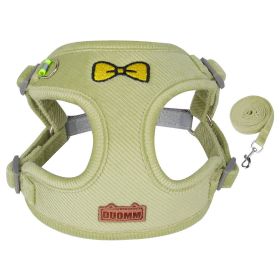 Breathable Mesh Harness & Leash Set (Colour / Specification (L * W): Green / M)