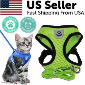 Reflective Adjustable Dog Harness (Color / Size: Green / S)