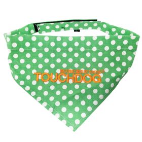 Bad-to-the-Bone Polka Print Velcro Bandana (Color / Size: Green / Medium)