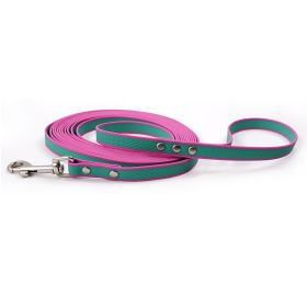 Two-Tone Tangle-Free Training Leash (Color / Size: Green-Purple / 5M)
