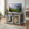 Sliding Barn Door Dog Crate Furniture