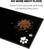 Elevated Dog Bowl Stand with Splash-Proof Mat