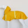 Hooded Dog Raincoat with Reflective Trim