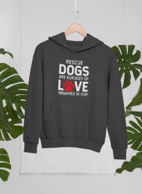 Rescue Dogs Are Bundles of Love Hoodie (Size / Color: Xxx-Large / Dark Heather)