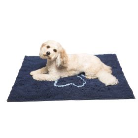 Dirty Dog Door Mat in Mocha Brown (Color / Size: Bermuda Blue / Medium)