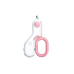 LED Light Dog Nail Clippers (Color: Pink)