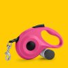 Retractable Dog Leash with Poop Bag Dispenser