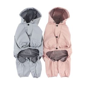 Waterproof Reflective Dog Raincoat #2 (Colour / Size: Blue / L)