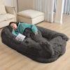 Oversized Faux Fur Cuddle Bed for You and Your Pup