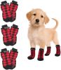 Anti-Slip Traction Dog Socks with Reflective Straps