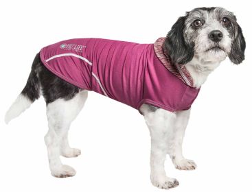 4-Way Stretch Sleeveless Performance Hoodie for Dogs (Color / Size: Maroon / Small)