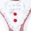 Candy Stripe Bowtie Harness & Leash Set