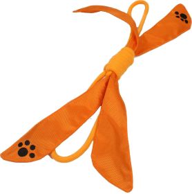 Eco-Friendly Rope Squeaker Toy – Dental Health (Option: Orange)