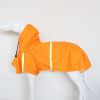 Hooded Dog Raincoat with Reflective Trim