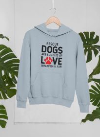 Rescue Dogs Are Bundles of Love Hoodie (Size / Color: Xx-Large / Sport Grey)