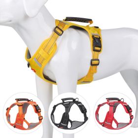 No-Pull Dog Harness with Easy-Control Handle (Color / Size: Yellow / Xl)