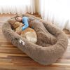 Oversized Faux Fur Cuddle Bed for You and Your Pup